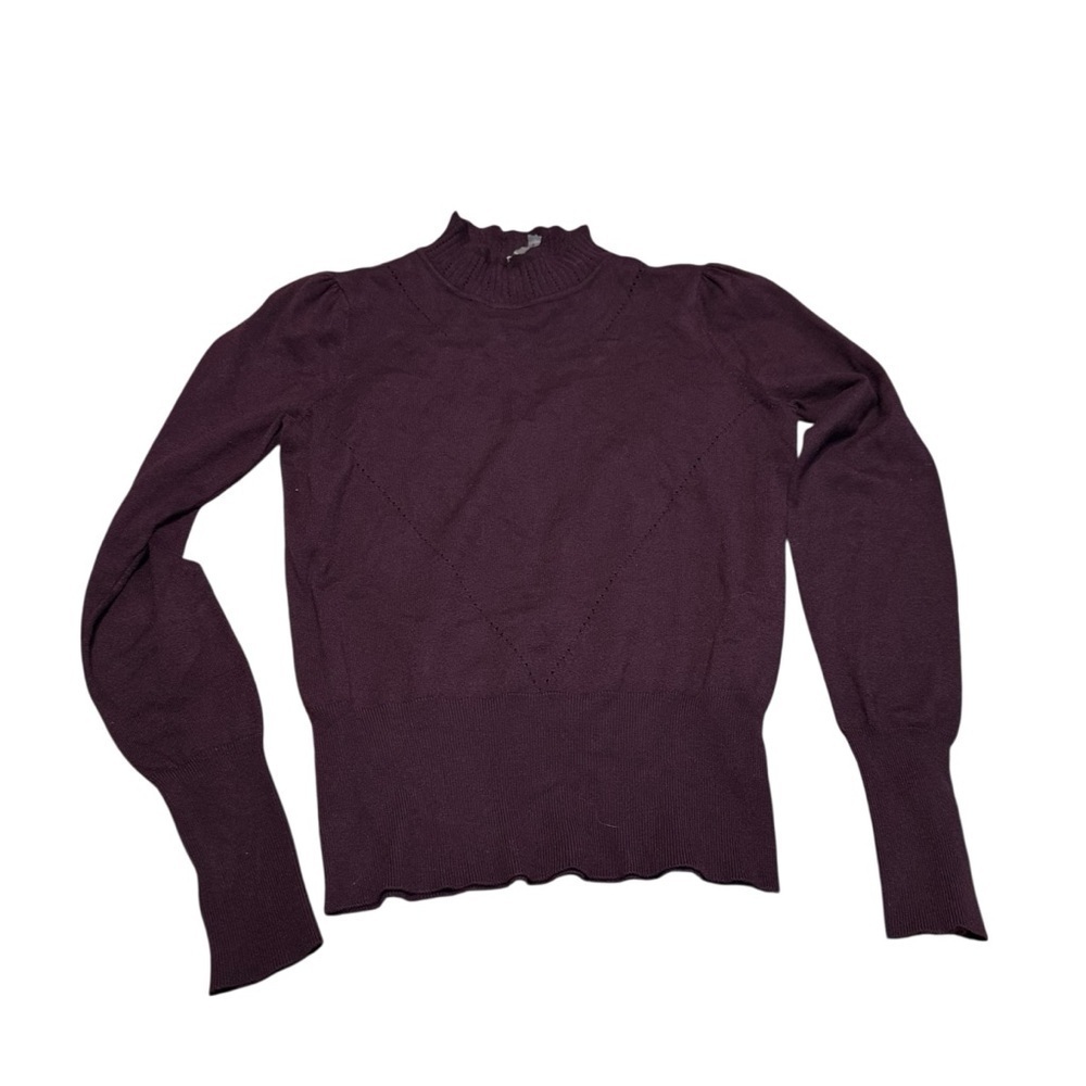 Elegant Purple Turtleneck Sweater
